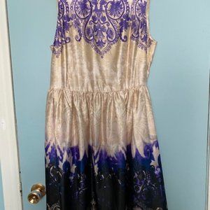 Silk patterned dress - Joe Fresh